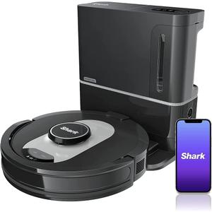 Shark RV2502AE/RV2520A AI Ultra Robot Vacuum with XL HEPA Self-Empty Base, Bagless, 60-Day Capacity, LIDAR Navigation, Smart Home Mapping, UltraClean, Perfect for Pet Hair, Black 