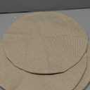 Vienna Woven Spiral Table Placemats 15 Inches Round Set of 4 Non-Slip Dining & Kitchen Table Mats Beige