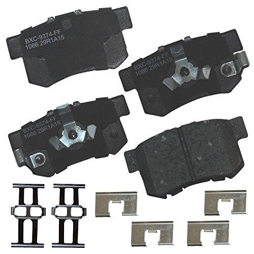 Bendix Premium SBC1086 Ceramic Rear Brake Pads for Acura RDX 2018-2010, Honda Accord Crosstour 2011-2010, Crosstour 2015-2012, CR-V 2016-2005
