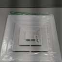 PATIKIL Square Air Vent Cover 14 x 14 Inch, 1pcs Plastic Air Return Grille Sidewall or Ceiling Air Diffuser for Home Office Bathroom Kitchen Toilet Ventilation, White