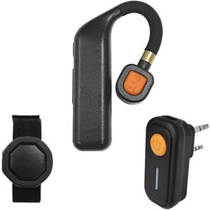 Anysecu Walkie Talkie Wireless Headset, Hands-Free K1 Plug PTT Earphone with Noise Cancelling Mic for UV-5R UV-82 2 Pin k Type Connector Two Way Radio