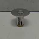 Anlige Bathroom Sink Drain Strainer, 3 in 1 Pop Up Bathroom Sink Stopper with Removable Brass Basket Hair Catcher, Universal Sink Plug for 1.06 to 1.6in Drain Hole, Chrome Silver