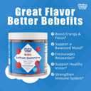 2 x Tinies bers Saffron Gummies for Kids, with Multivitamins, Methyl Vitamin B12, Improve Focus, Mood Balance, Boost Energy, Support Vision Health, Daily Support, Vegan, Sugar Free, Pectin, Berry, 90