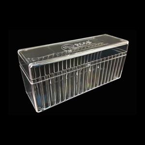 MUDOR 4 Pack Coin Slab Storage Box, Transparent Plastic Holder Case Compatible with 20 Slab PCCB PCGS, Olny Box