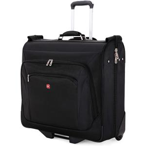 SwissGear 7895 Premium Rolling Garment Bag, Bonus Hanging Feature, Men's and Women's, 24-Inch Luggage - Black