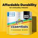 Bounty Essentials Select-A-Size Paper Towels, White, 2 Triple Rolls = 6 Regular Rolls (Packaging May Vary)