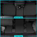Floor Mats Fit for 2018-2023 Chevrolet Traverse 7 Seats (Bucket Seats), All Weather TPE Car Floor Liners Carpet Custom Fit for Chevy Traverse Accessories3 Row & Cargo Liner