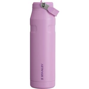 Stanley IceFlow Flip Straw 2.0 Water Bottle 36 OZ | Built-In Straw with Larger Opening | Lightweight & Leak-Resistant | Insulated Stainless Steel | BPA-Free | Lilac