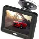 3.5'' Inch TFT LCD Car Color Rear View Monitor Screen for Parking Rear View Backup Camera with 2 Optional Bracket, Monitor only (3.5 inch)
