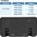 Replacement for Front Bumper License Plate Frame Bracket 1999-2004 Ford F250 F350 F450 F550 Super Duty 2000-2004 Ford Excursion F81Z-17A385-AA