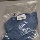 MOSSTYUS 4 Pairs Shoe Cotton Covers Boot Covers, Washable Reusable, Men Women Foot Cover for Indoors Household (Blue)