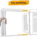 LBG Products Window Air Conditioner Side Panel and Frame Set,AC Accordion Filler Kit,Fits Most 8000BTU Window Air Conditioners,AC Side Panels Frame Kit