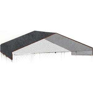 10 by 10 Feet Dog Kennel Cover Mesh Shade Panel with Grommets - Weather Guard Extra Large All Season Dog Run Cover & Roof - Fit for 10ft. X 10ft. Outdoor Cages and Large Pet