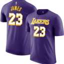 Lebron James Los Angeles Lakers NBA Kids Youth 4-20 Purple Statement Edition Performance Jersey T-Shirt, Size: 14-16