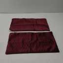 MADIZZ Set of 2 Super Soft Velvet Decorative Throw Pillow Covers 12x20 inch Burgundy Rectangular with Texture Luxury Style Cushion Case Pillow Shell for Sofa Bedroom