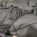 CozyLux Queen Comforter Set Black, 3 Pieces Solid Comforters Queen Size Breathable Quilted Bedding Sets, Luxury Soft Microfiber Down Alternative Comforter for All Season (1 Comforter & 2 Pillowcases)
