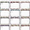 Calendar 2026-2027, 18-Month Wall Calendar from Jan 2026 to Jun 2027, 11.5" x 14.7", Spiral Binding Hanging Monthly Calendar with Twin-Wire Binding, Perfect for Home or Office - Floral Luxe