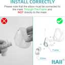 Replacement Swivel Elbow Connector for Airfit F20 F30, H/SA FSA Eligible CPAP Supplies, One pack, ItAll Supplies