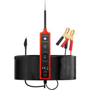 AERMOTOR 6V48V DC Car Power Circuit Probe Tester with Dual LED Lights,Circuit Tester Automotive,Fuse & Voltage Tester,Electrical Automotive Digital Display Short Finder with 4.5M Cable