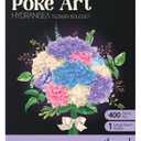 Unwynd Poke Art Flower Bouquet, Mess-Free Arts and Crafts for Adults, Teen Craft Kits, Mother's Day Flowers, Gifts for Mother, Women and Men (Hydrangea)