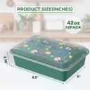 10 Pack 42 oz Meal Prep Containers with Printed Lids, Ocean