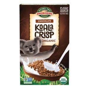 EnviroKidz Organic Koala Crisp Cereal, 11.5 oz (Pack of 1), Chocolate, Gluten Free, Non-GMO, Fair Trade, by Nature's Path, EXP 2025/SEP/30