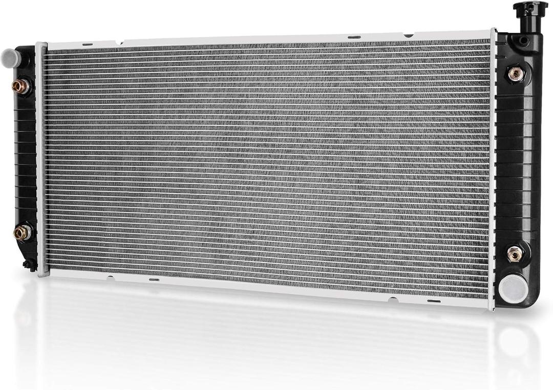 DWVO Radiator Compatible with Chevy GMC Suburban Yukon Tahoe Pickup Escalade C1500 C2500 C3500 K1500 K2500 K3500 5.0L 5.7L V8 A/T with Transmission & Engine Oil Cooler CU1693