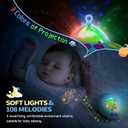 Baby Musical Crib Mobile with Hanging Rotating Toys, Remote Control, Lights Projector Function Music Box, Cartoon Rattles for Babies Boy Girl 0-24 Months, Newborn Sleep with 108 Melodies (Plane)