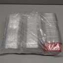 100 Pcs Christmas Aluminum Cups Foil Cupcake Container with Lids 5 oz Xmas Square Foil Pan Holder Mini Disposable Ramekins Cake for Xmas Party(Snowflake)