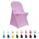 ManMengJi Spandex Folding Chair Covers, Lavender Folding Chair Covers 12 PCS, Universal Fitted Chair Slipcovers for Wedding, Party, Banquet, Holidays, Celebration