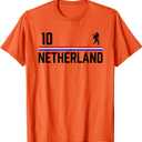 Netherlands Soccer Jersey, Oranje Football Holland T-Shirt Small