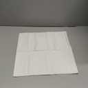 Home Decor COVER-15x15 Inch White Cotton-Blend Zippered Square Throw Pillow Cover