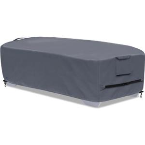 Stackable Chaise Lounge Covers for 2-3 Stackable Patio Lounge Chair, 600D Weather-Resistant Polyester Fabric, Outdoor Furniture Storage Cover for Stackable Lounge Chair - 80"L x 30"W x 20"H, Gray