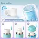 22oz Portable Breast Milk Cooler Bottle Milk Cooler for Breastmilk, 24H+ Cooling, with 2 BPA-Free Bottles with Measurement Marks, Travel Essential for Outdoor Breastfeeding & Pumping