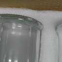 Suwimut Set of 3 Glass Apothecary Jars with Lids, Bathroom Canisters Storage Container Jars, Decorative Small Glass Apothecary Jar for Cotton Swabs, Cotton Balls, Makeup Sponges, Bath Salts