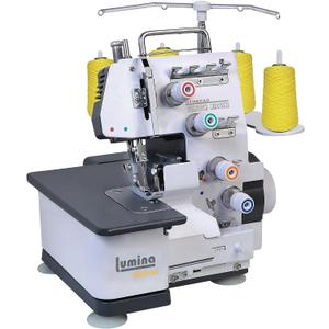 Lumina Sienna Serger Sewing Machine - Industrial Grade Sergers & Overlock Machines with Durable Metal Frame, 3-4 Serger Thread Capability - Overlocker Sewing Machine for Heavy Duty Fabric