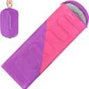 Clostnature Sleeping Bag for Adults and Kids - Lightweight Camping Sleeping Bag for Girls, Boys, Youths, Ultralight Backpacking Sleeping Bag for Cold Weather - Compression Sack Included(Right Zipper)  (3 Lbs)