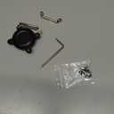 DEERLET Airtag Dog Collar Holder, IPX8 Waterproof, Removable Metal Buckle Strap - Ultralight Hard TPU, Compatible With Apple AirTag, Black 1 Pack