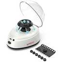 FOUR E'S SCIENTIFIC Mini Centrifuge 5400rpm, 2000 x g RCF with 2 Interchangeable Rotors for 0.2/0.5/1.5/2mL Tube Capacity - NOT for Blood Samples