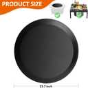 Surround Surface Fire Pit Lid for Solo Stove Bonfire and Ranger 23.75 inch Durable Round Cold-Rolled Steel Cover for Outdoor and Camping
