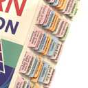 Book Tabs for Saunders Comprehensive Review for The NCLEX-RN Examination 9th Edition. Laminated, Color-Coded, and Repositionable (Book not Included)