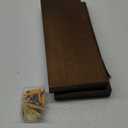 IAE Walnut Floating Wall Shelves, 16 inch - Bathroom & Kitchen Mounted, Invisible Wooden Shelves with Brackets, Easy Install - Set of 2