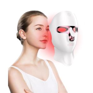 Yahi Red Light Therapy for Face and Neck, Cordless LED Face Mask Light Therapy, Rechargeable and Ergonomic Design for Home & Travel