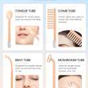 High Frequency Wand, Portable Facial Device with 4 Different Tubes