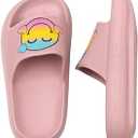 QZCEO Girls Slippers Shower Flip Flops Summer Beach Kids Slippers Pool Bathroom Non-Slip Sandals EU29-37
 32