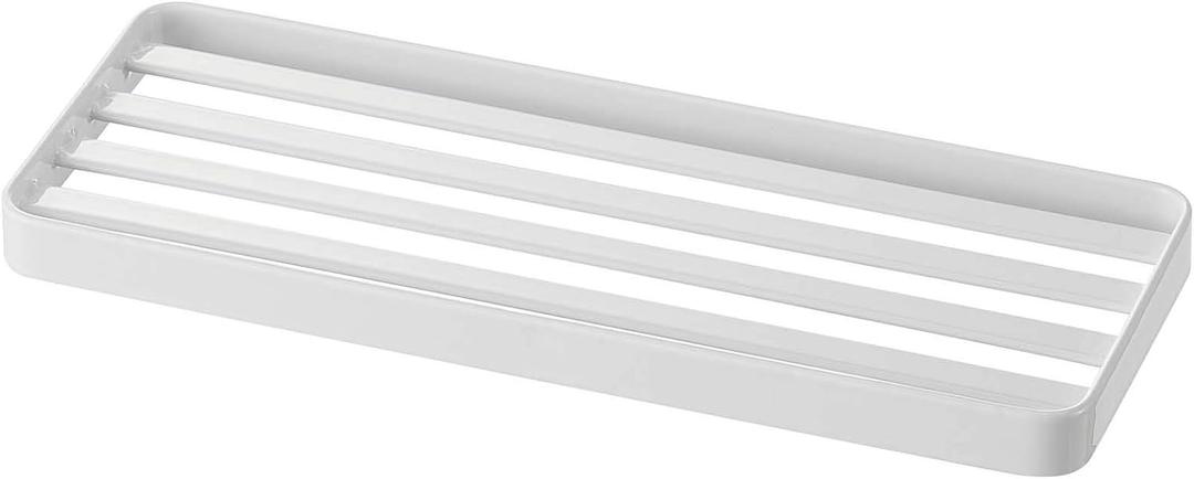 Yamazaki Home Tower bathroom trays, One Size, White (9.4" x 3.5" x 0.6") 2 Pack