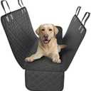 Doggie World Dog Car Seat Cover for Back Seat for XL Cars, SUVs & Trucks - Durable Car Cover Protector for Dogs, Nonslip Backseat Dog Hammock, Waterproof Scratchproof Protection Against Dirt, Pet Fur (Black)
