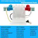 Upgrade W10144820 W10140911 Washer Water Inlet Valve Compatible with Whirl-pool Ken-more May-tag Washing Machines by Fetechmate WPW10144820 water inlet valve Replace W10311458 AP4371093 AP6015761