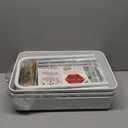 CAXXA 3-Tier Rolling Metal Storage Organizer - Mobile Utility Cart Kitchen Cart with Caster Wheels, White