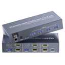 8K60Hz 4K120Hz HDMI KVM Switch 2 Monitors 2 Computers, USB 3.0 Dual Monitor HDMI KVM Switch for Controlling 2 PC with 1 Set of Keyboard, Mouse and 2 Monitors